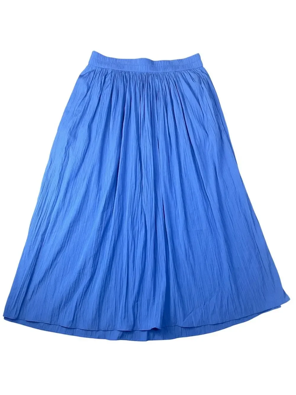 NWT Chico’s Women’s Blue Pearl Pull On Sea Island Maxi Skirt Size: 2 Large